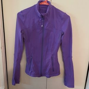Purple lulu lemon jacket with thumb holes